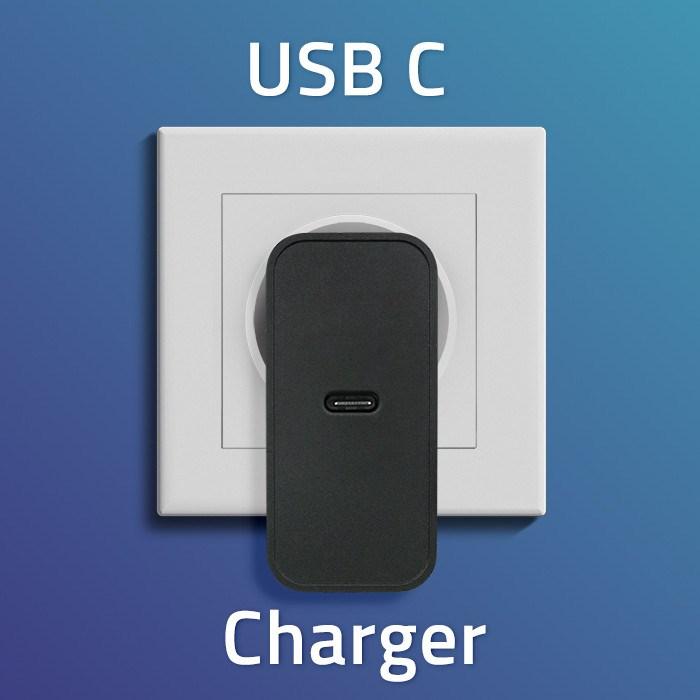 Actual product image Qoltec Ładowarka Super Quick PD | 65W | 5-20V | 3-3.25A | 1xUSB type C | Czarna (65 W)