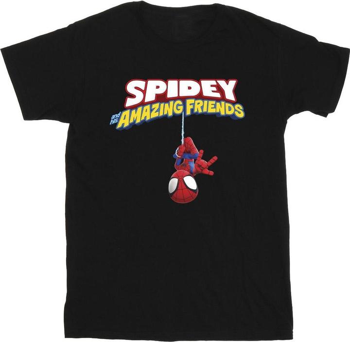 SpiderMan Hanging Upside Down TShirt (XXL)