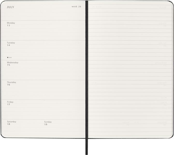 Actual product image Moleskine Geschäftsagenda Weekly (13 x 21 cm, English)