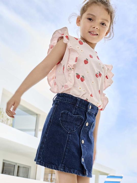 Actual product image Vertbaudet Mädchen Jeansrock mit Knöpfen (146)