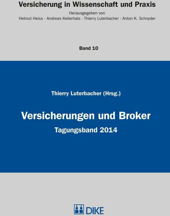 Produktbild DiKE Versicherungen und Broker (Deutsch, Thierry Luterbacher, 2015)