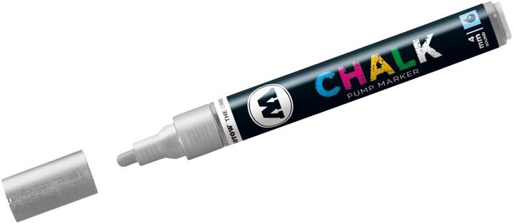 Actual product image Molotow Window marker Pump Marker Chalk refillable 4mm metallic silver (Metallic Silver, 4 mm, 1 x)
