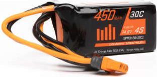 Immagine prodotto Spektrum 450mAh 4S 14.8V Smart G2 Batteria LiPo 30C IC2 (14.80 V, 450 mAh)