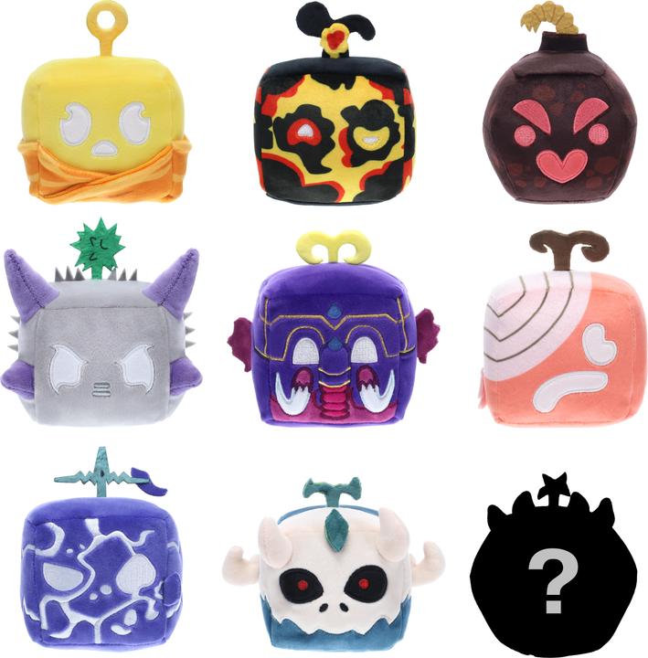 Productafbeelding Phat Mojo Blox Fruit pluche figuurtjes 10 cm Mystery Plush Serie 2 Display (9) (10 cm)