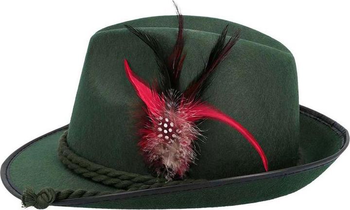 Image du produit Boland Oktoberfest chapeau tyrolien Walter avec cordon et plume