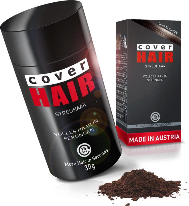 Produktbild Cover hair Streuhaar zur Haarverdichtung und Ansatzkaschierung (Braun)