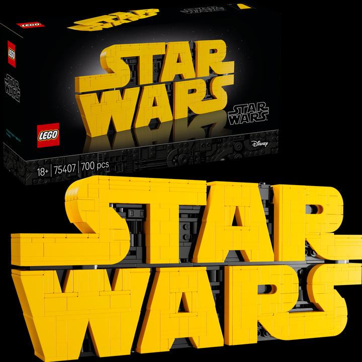 Actual product image LEGO Star Wars™ logo made from bricks (75407, LEGO Star Wars)