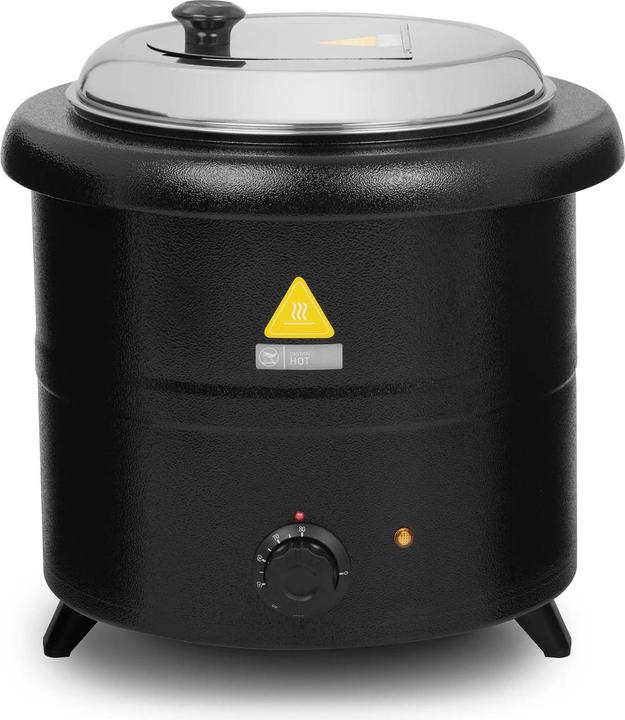 Produktbild Royal Catering Suppentopf elektrisch Suppenkessel Thekentopf Suppenwärmer 13 L 600 W 30-80 °C (Dampfkochtopf, Edelstahl, Stahl)