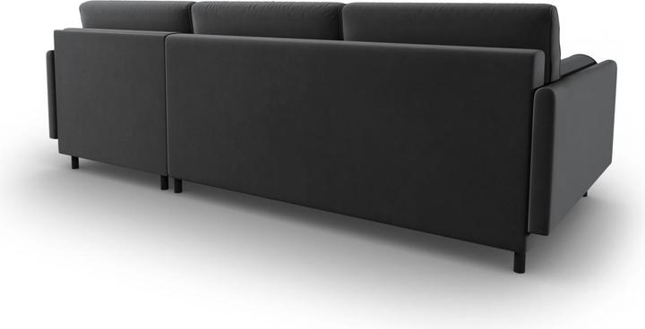 Actual product image Micadoni Velvet Right Corner Sofa With Bed Function And Box, "Scott", 5 Seats, 212x142x87Made in Europe (Corner sofa)