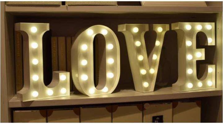 Produktbild Vegas Lights Buchstabe H