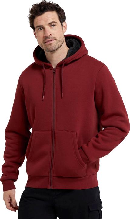 Immagine prodotto Mountain Warehouse Dalton Felpa con Cappuccio e Zip Intera Foderato di Borg Uomo (XXS)