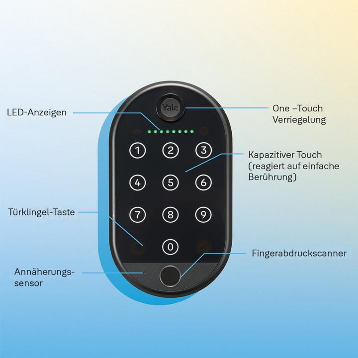 Immagine prodotto Yale Linus Smart Keypad 2 (Impronta, Combinazione numerica elettronica, Bluetooth)