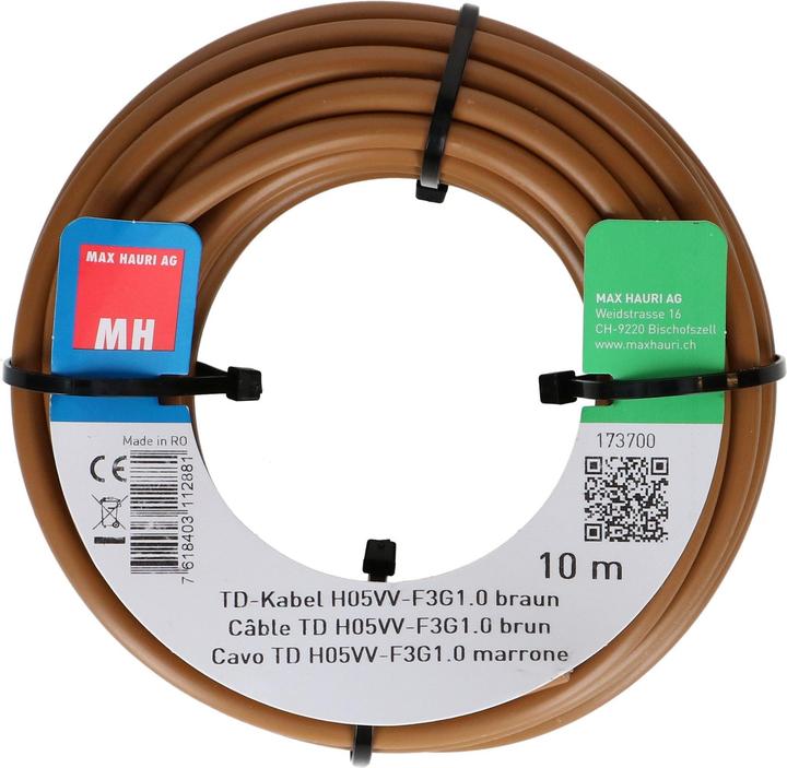 Image du produit Max Hauri Câble TD H05VV-F3G1.0 (10 m)