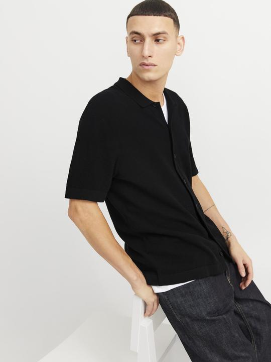 Actual product image Jack & Jones Jjeemil Knit Structure Shirt Ss Sn (L)