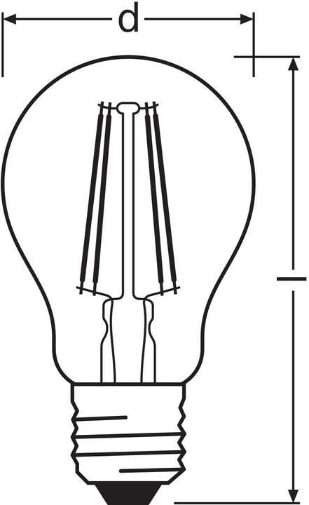 Produktbild Osram Led Retrofit Classic A (E27, 6.50 W, 806 lm, 1 x, E)