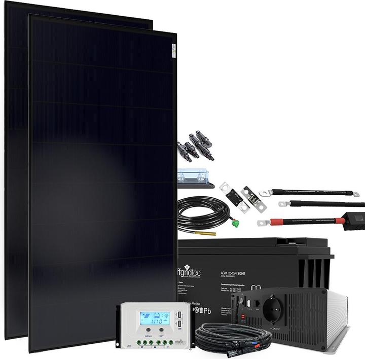 Produktbild Offgridtec Autark XL-Master 310W Solaranlage - 1500W AC Leistung 154Ah AGM Akku (300 W)