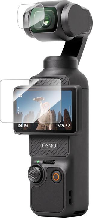 Image du produit Telesin Film de verre trempé pour Osmo Pocket 3( film de lentille 2pcs,film de protection d'écran 2pcs) (DJI Osmo Pocket 3)