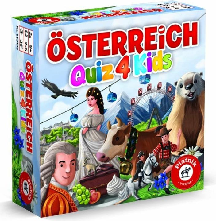 Produktbild Piatnik ÖSTERREICH QUIZ 4 KIDS 662492 (Deutsch)