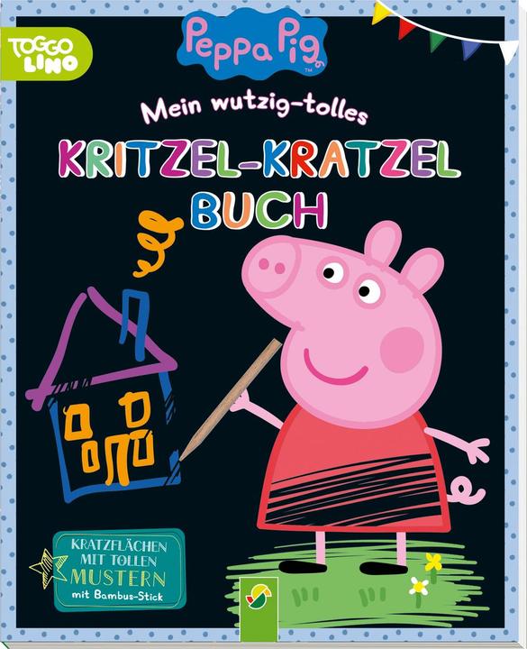 Productafbeelding Peppa Pig Mijn vieze krabbelboek (Duits, Uitgeverij Schwager & Steinlein, 2021)