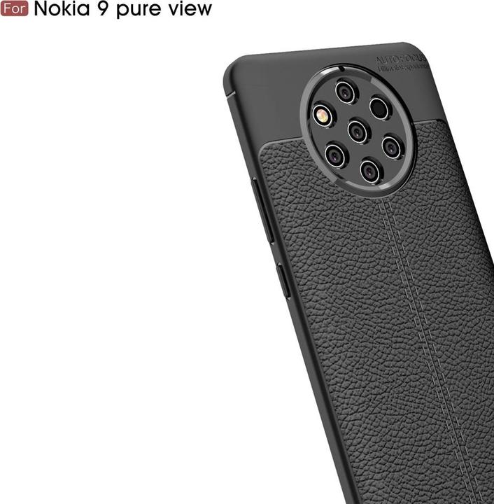 Produktbild Screenguard Nokia 9 PureView Hülle Leather Design TPU Cover (Nokia 9 PureView)