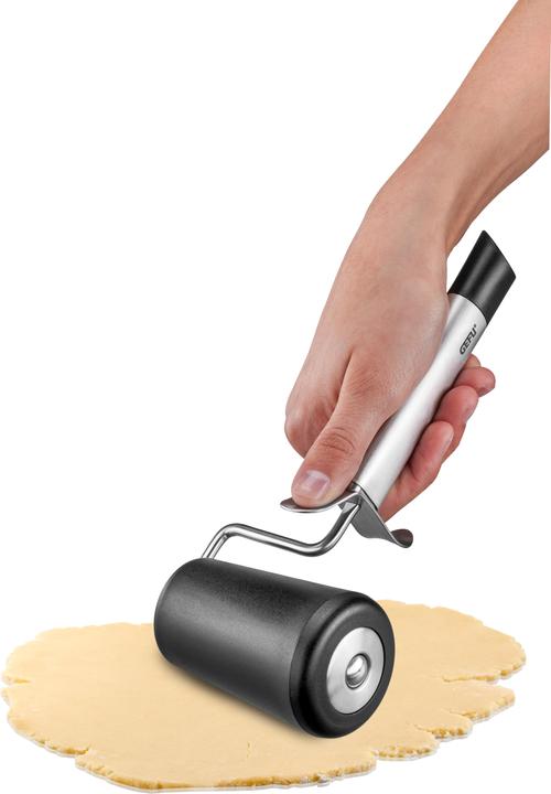 Produktbild GEFU Teigroller Primeline Schwarz/Silber, Produkttyp: Teigrad