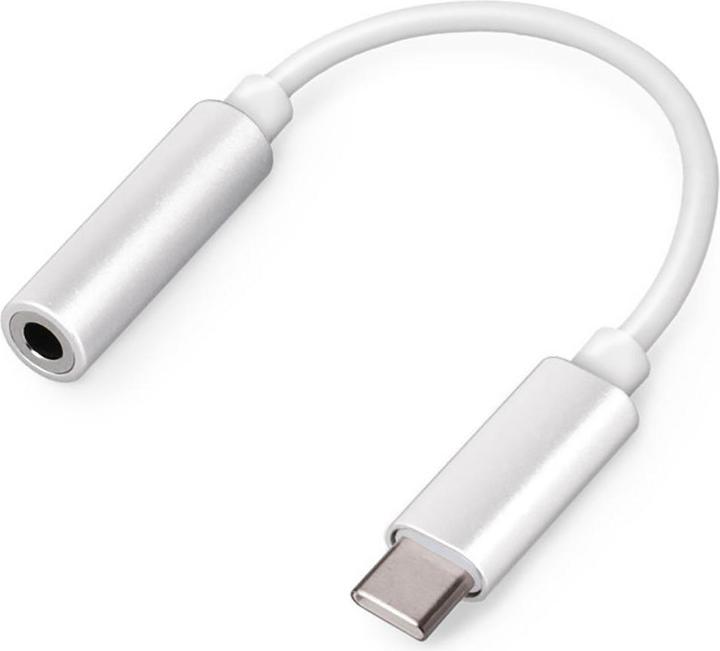 Setty Adapter USB-C - Audiobuchse 3,5mm weiss (USB Typ C, 3.5mm Klinke)