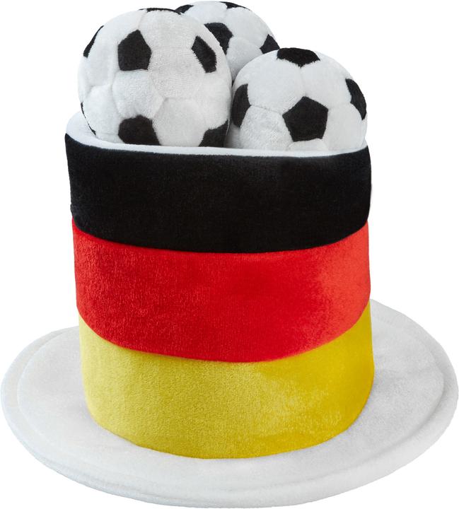 Actual product image tectake Germany Football Fan Top Hat with Footballs