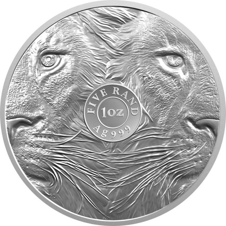 Actual product image South Africa Mint Silber Löwe 1 oz - Big Five Serie III - 2025 (999, 2025)