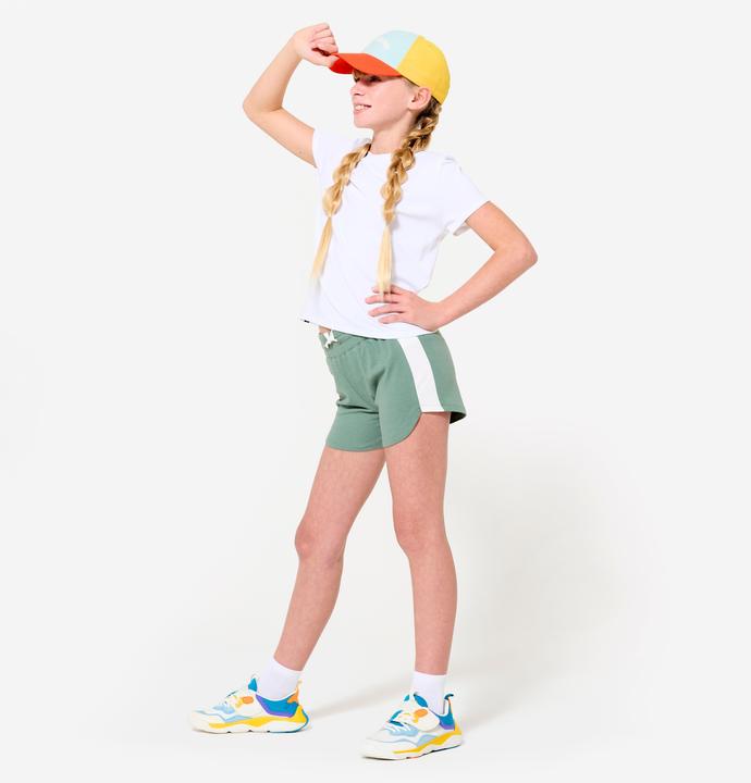 Image du produit Domyos Short multisport coton fille, Vert