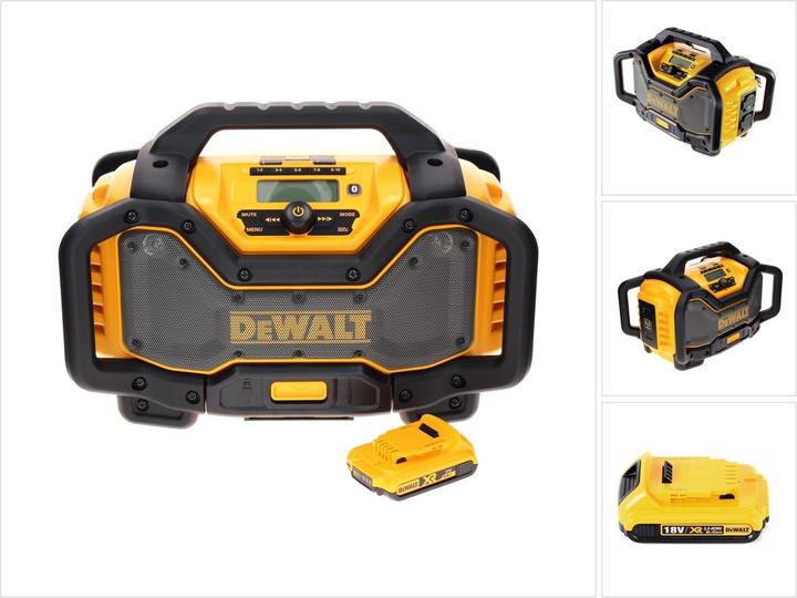 Image du produit DeWalt DCR 027 N Radio sans fil DAB+ 10,8-18,0 V + 1x batterie 2,0 Ah - sans chargeur (DAB+ DAB, FM, Bluetooth)