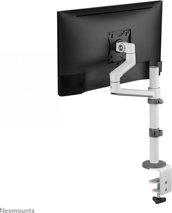 Produktbild Neomounts Tischhalterung 100x100 -8kg 17-27"/h?v/neig/schwenk/Klemme/wei? (Tisch, 27.01")