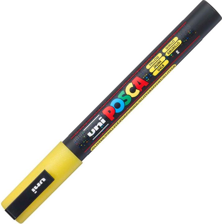Produktbild Posca Fine Marker PC-3M (Glitter Gelb, 1.30 mm, 1 x)