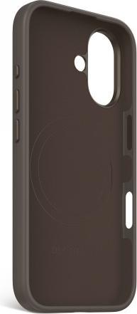 Actual product image Decoded AntiMicrobial Silicone Backcover with MagSafe for iPhone 16 - Dark Brown (Apple iPhone 16)