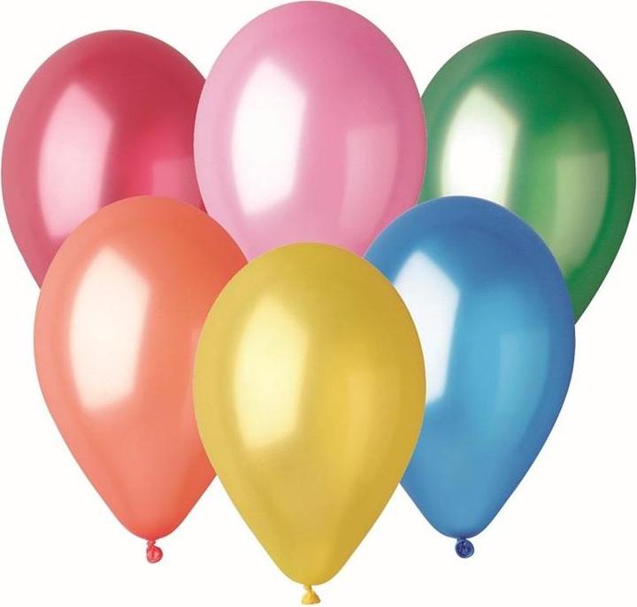 Produktbild Gemar Metallische Luftballons, gemischte Farben, GM120, 33 cm, 50 Stück. (50 x)