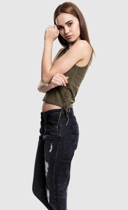 Image du produit Urban Classics Ladies Lace Up Cropped Top (L)