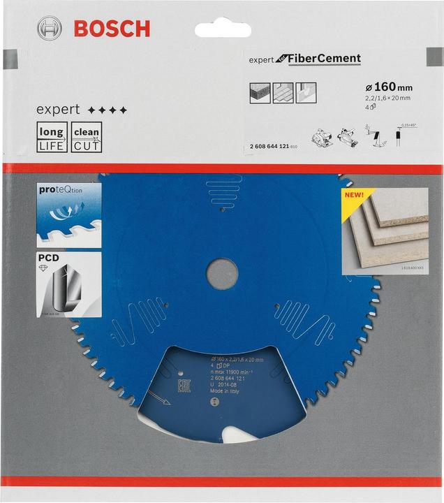 Produktbild Bosch Professional Zubehör Kreissägeblatt Expert für Fibre Cement, 160 x 20 x 2,2 mm, 4