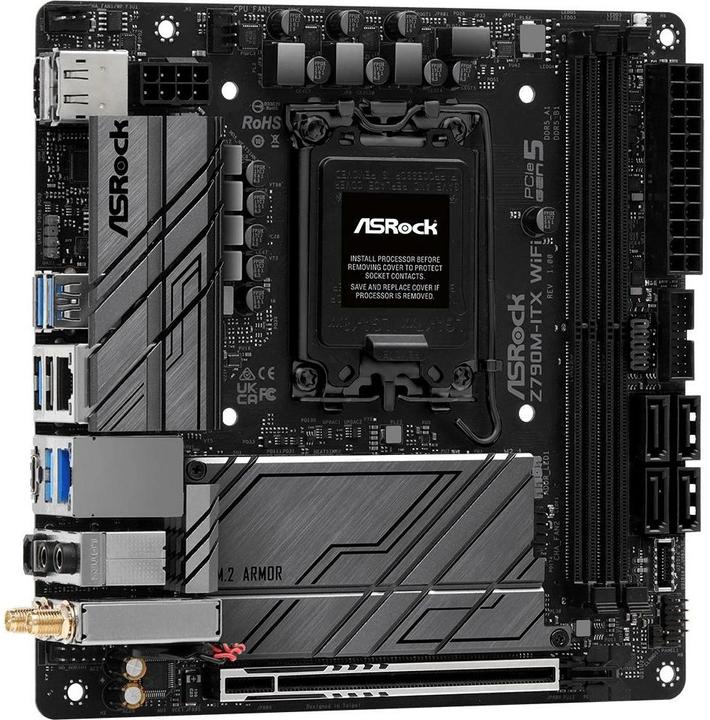 Immagine prodotto AsRock Z790M-ITX WiFi (LGA 1700, Intel Z790, Mini-ITX)