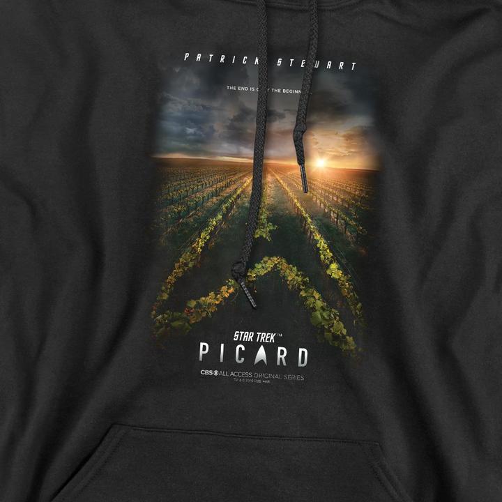 Immagine prodotto Star Trek: Picard Felpa con Cappuccio Poster Uomo (M)
