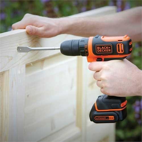 Image du produit Black & Decker & Decker BDCDD12K1-QW Perceuse 550 RPM (Fonctionnement sur batterie)