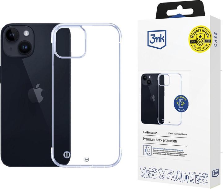 Actual product image 3MK Etui Just20g Clear Case do iPhone 15 Plus (Apple iPhone 15 Plus)