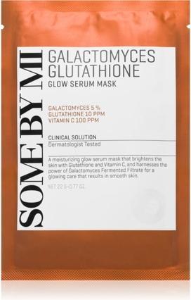 Some By Mi Galactomyces Glutathione Glow Serum Mask - Illuminating Sheet Face Mask für empfindliche und