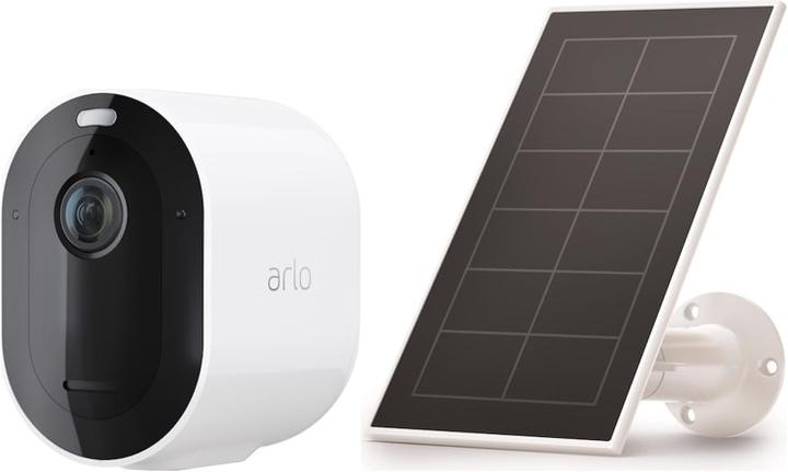 Produktbild Arlo Pro 4 Spotlight Kamera, 1er Set weiss mit Solar Ladegerät