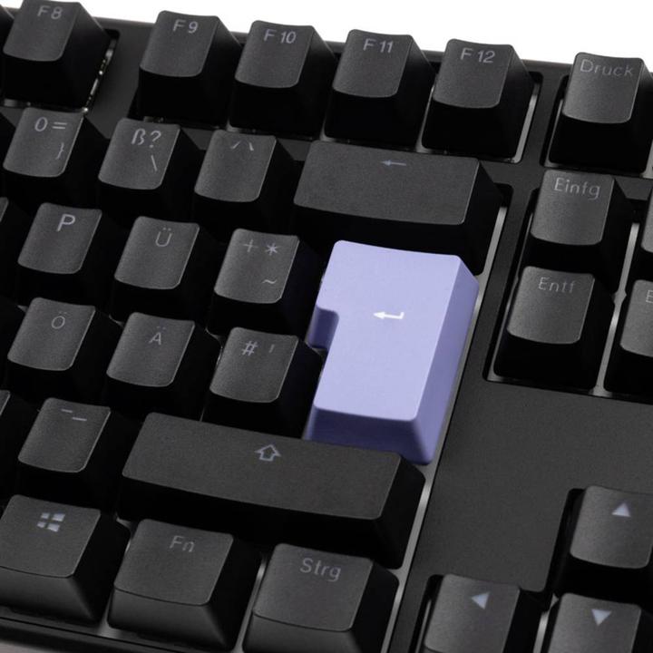 Produktbild Ducky One 3 Classic Black/White Gaming Tastatur, RGB LED - MX-Speed-Silver (DE, Kabelgebunden)