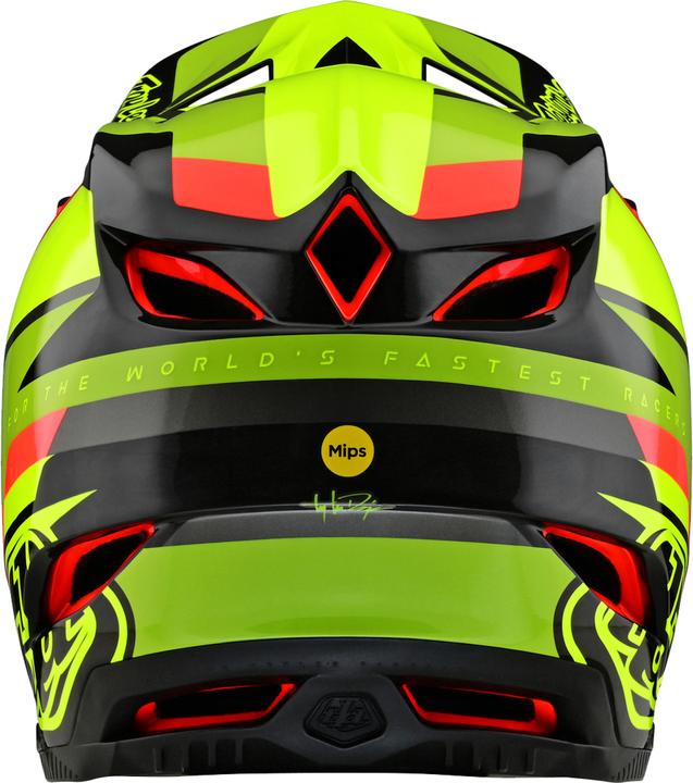 Produktbild Troy Lee Designs D4 Carbon MIPS Helm, Omega, black/yellow, L | 58-59cm