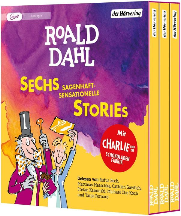 Zes fabelachtig sensationele verhalen (Roald Dahl, Tanja Fornaro, Stefan Kaminski, Michael-Che Koch, Cathlen Gawlich, Duits)