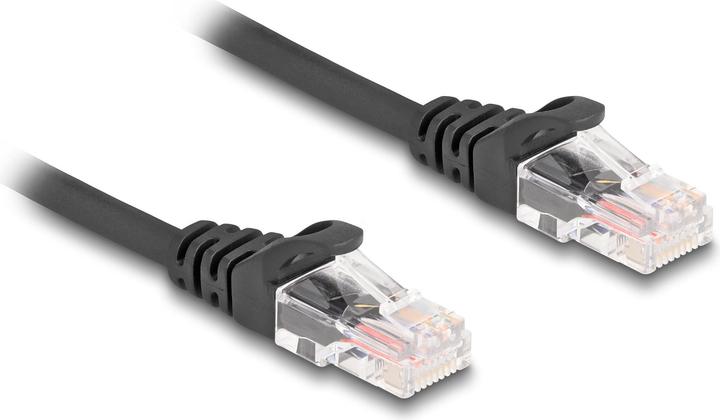 Image du produit Delock Câble RJ45 spiralé mâle/mâle Cat.5e 2 m noir (UTP, CAT5e, 2 m)