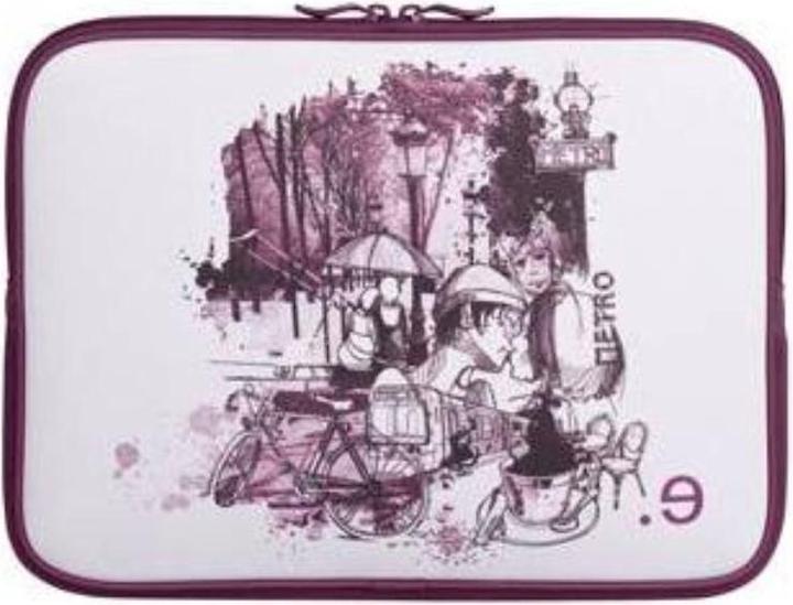 Image du produit Be.ez Housse pour MacBook Pro 13" LA Edition robe 'I LOV PARIS' avec fermeture éclair (13")