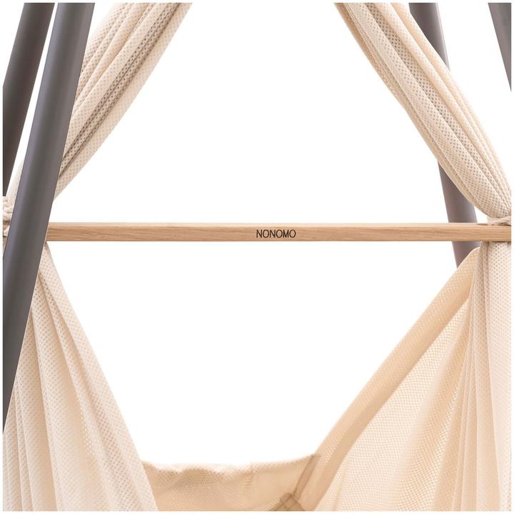 Actual product image Nonomo Federwiege mit Tipi anthrazit