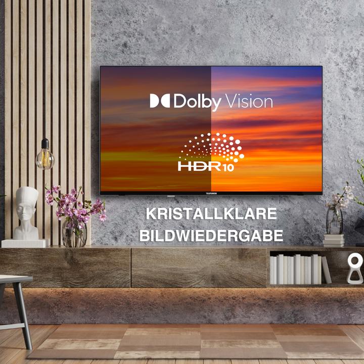 Actual product image Telefunken QU50TO750S (126 cm (50 inch), black, UltraHD/4K, triple tuner, SmartTV, TiVo operating system) (50", QLED, 4K, 2024)
