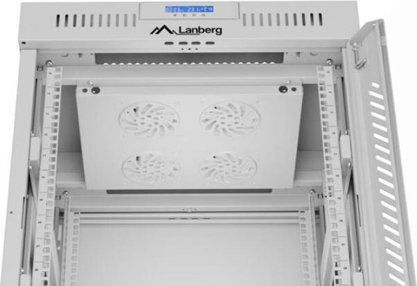 Productafbeelding Lanberg stellingkast 15U 600x600 glas (10.86 HE, 19 inch rek)